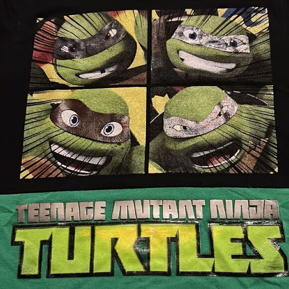 Kids 5/6 Teenage Mutant Ninja Turtle T-Shirt - Picture 2 of 4
